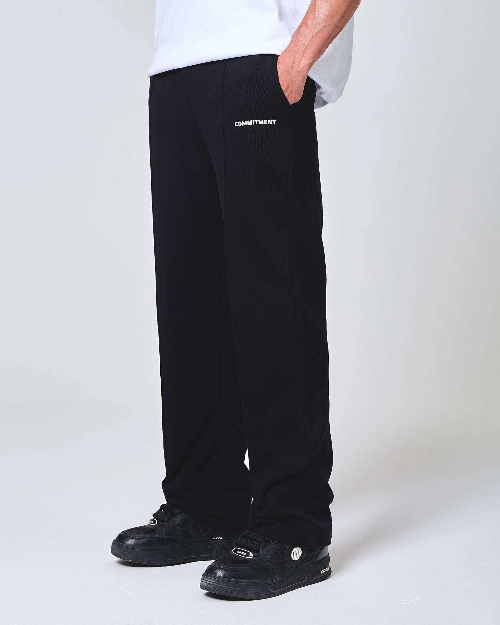 Pleated Sweatpant - Black