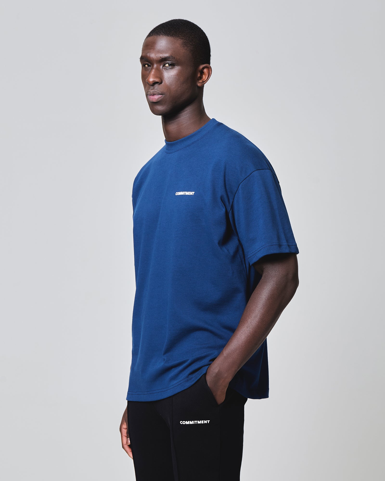 Script T-shirt - Petrol Blue