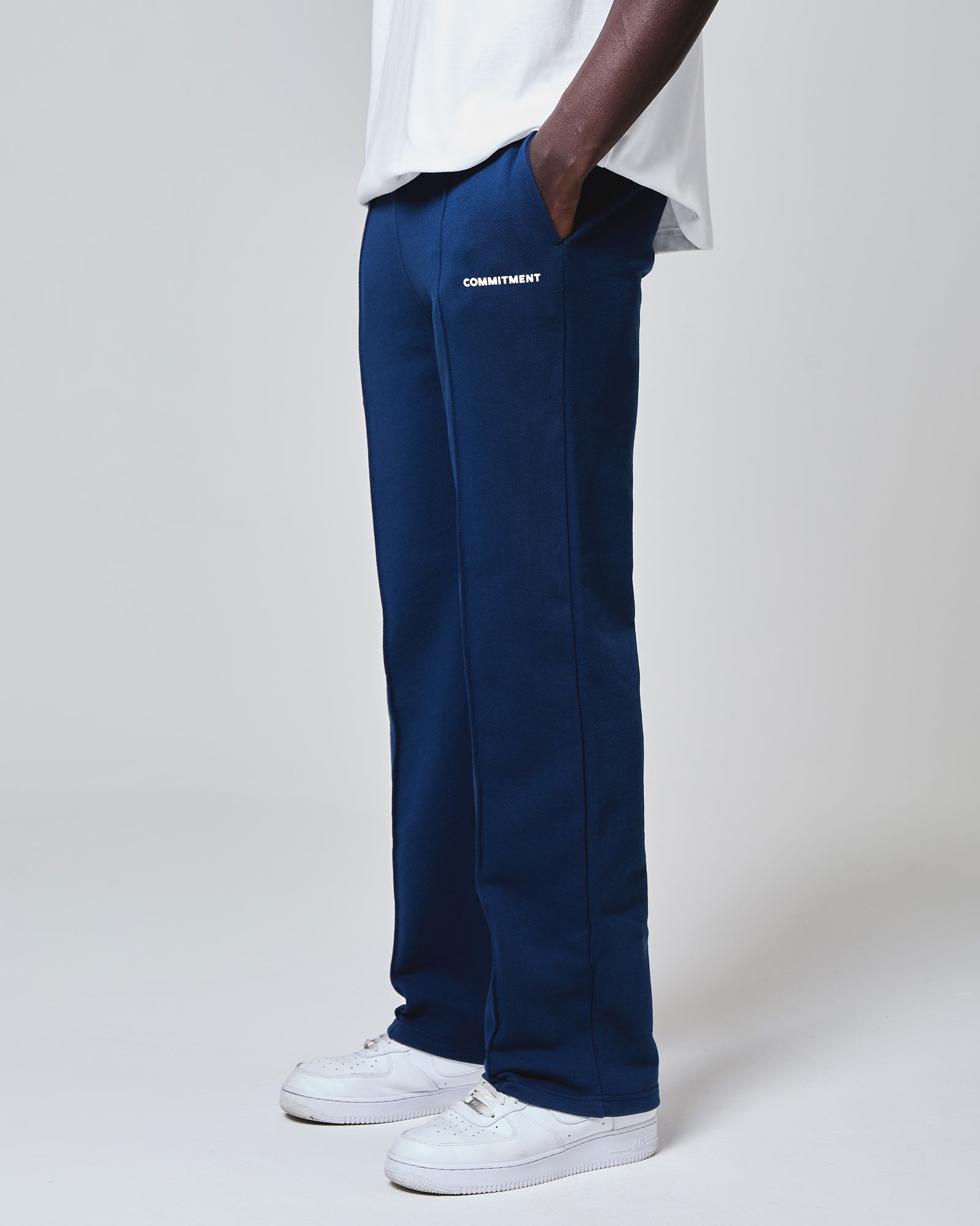 Pleated Sweatpant - Petrol Blue