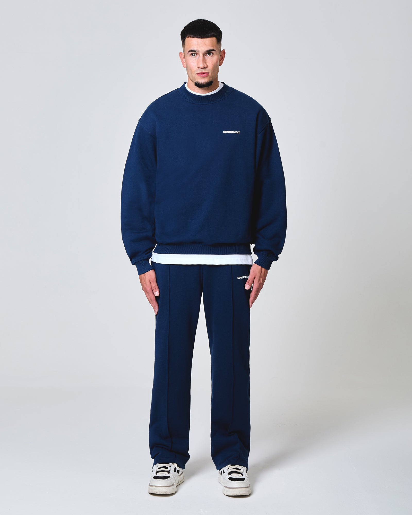 Script Sweatshirt - Petrol Blue