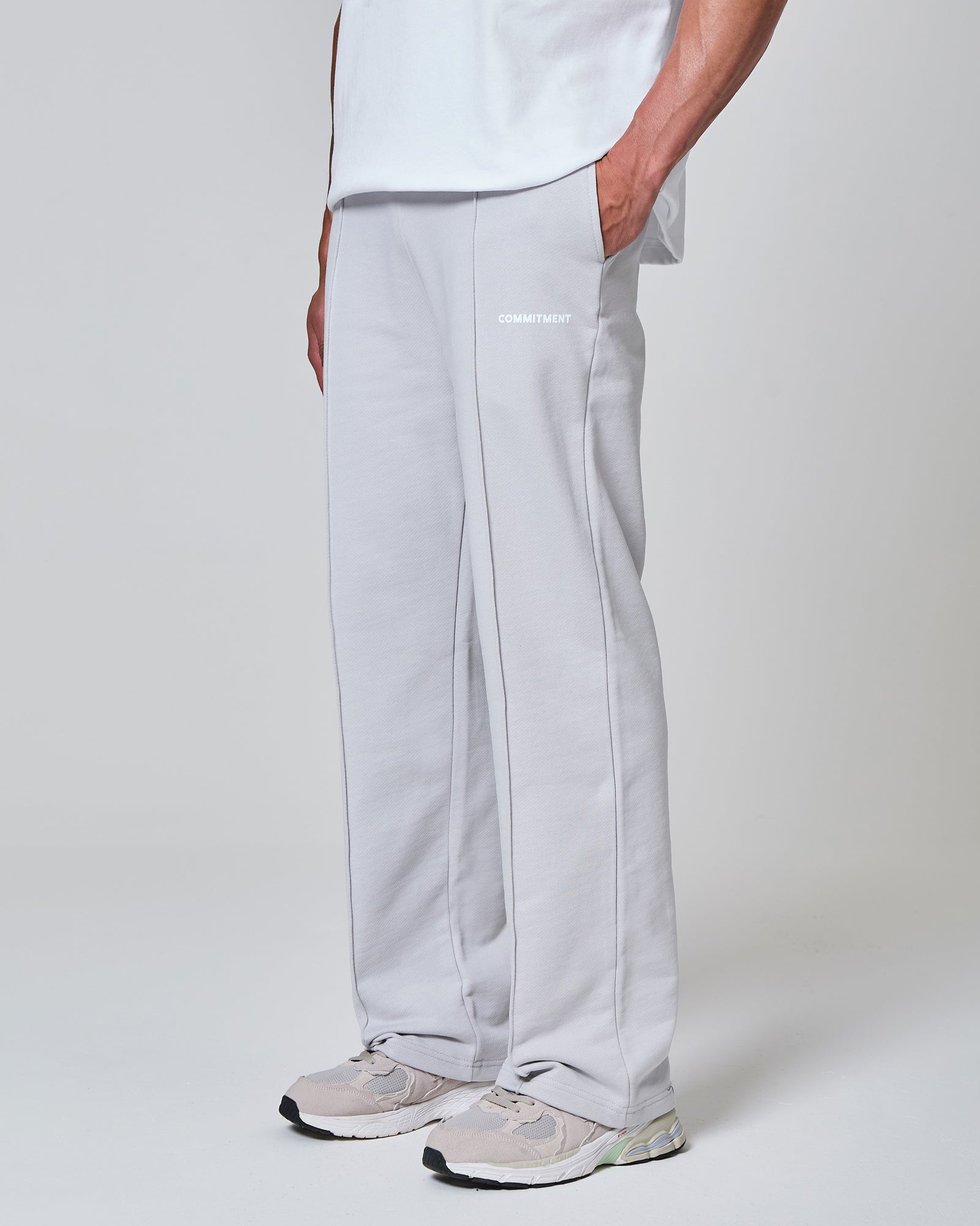 Pleated Sweatpant - Stone Grey