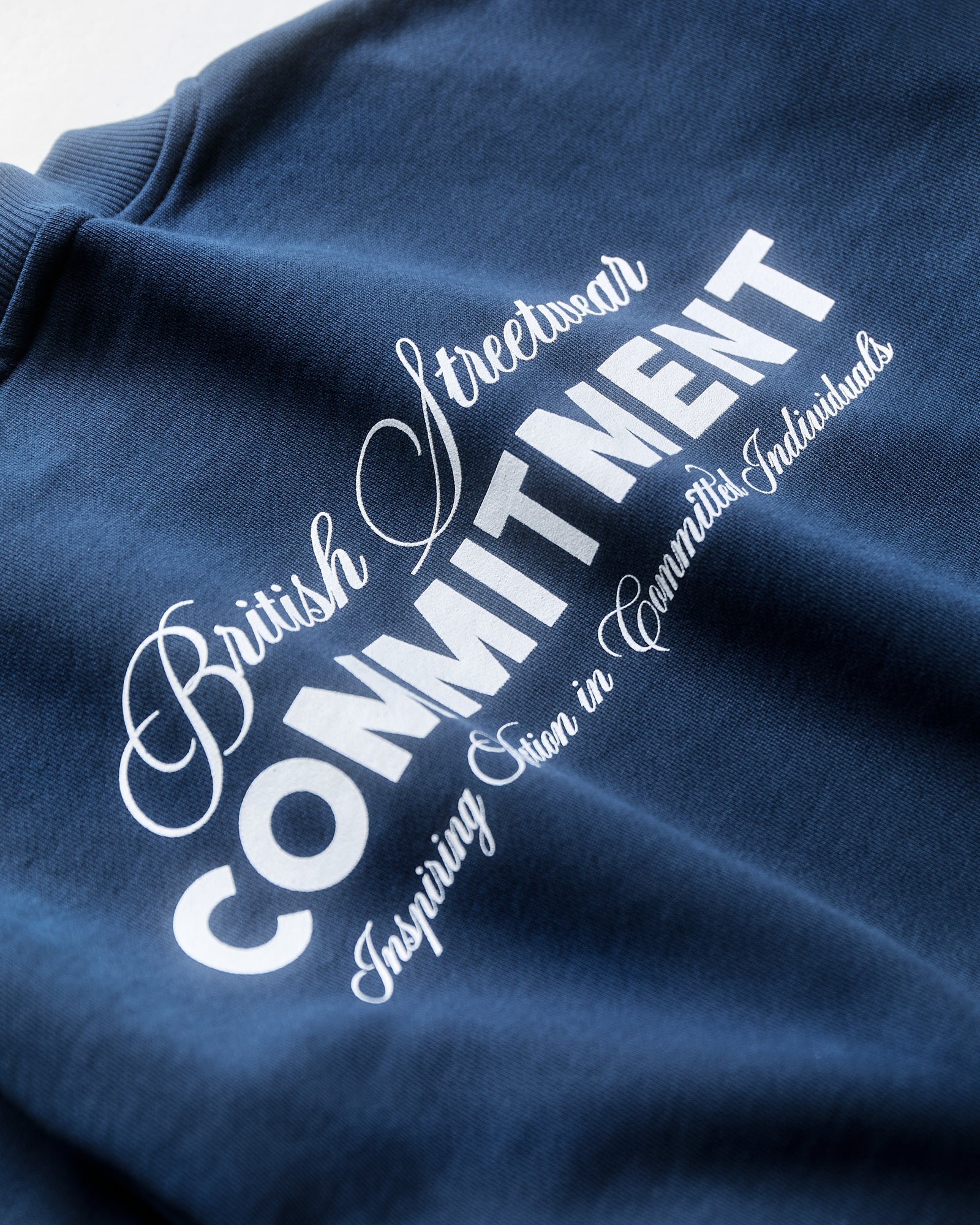 Script Sweatshirt - Petrol Blue