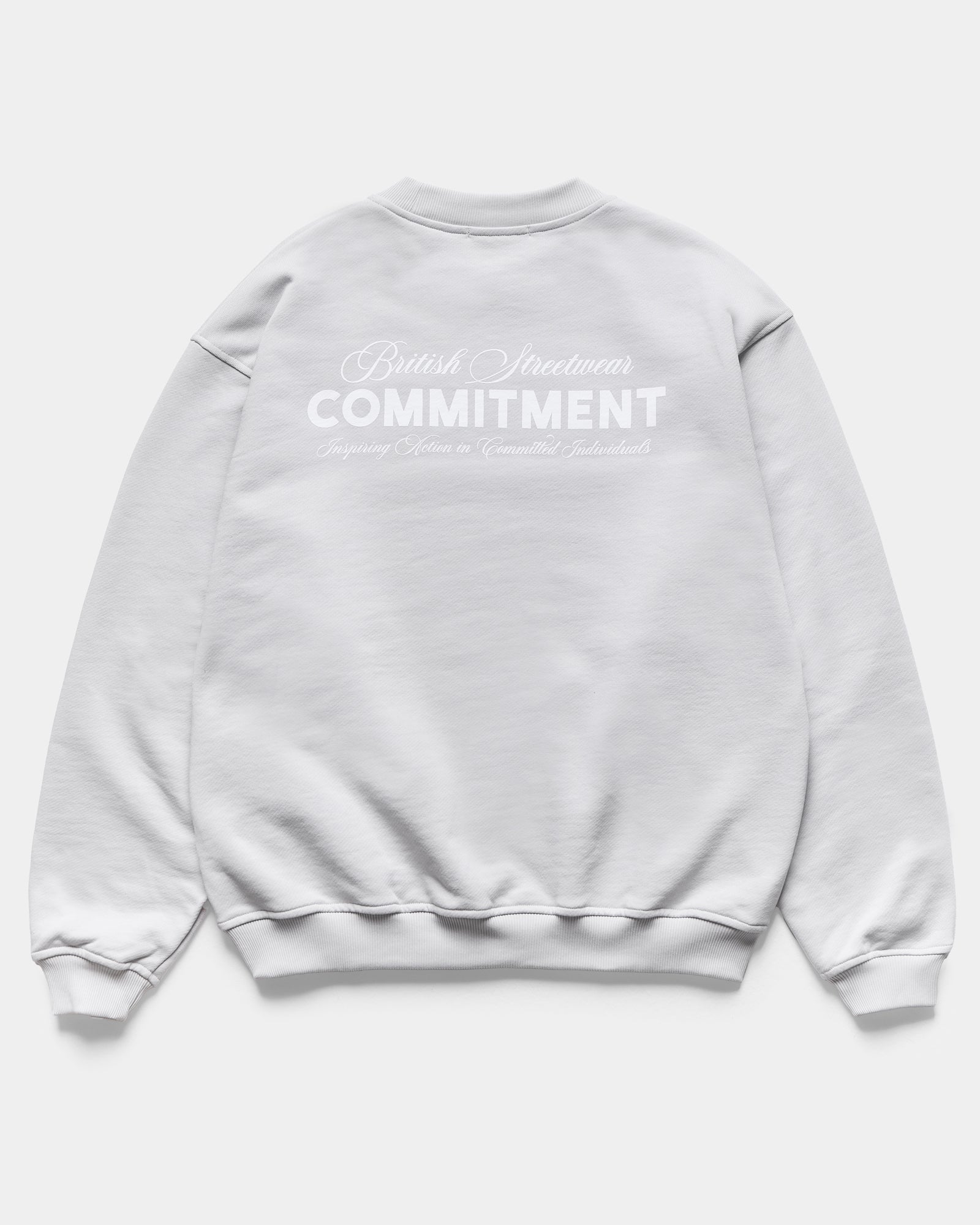Script Sweatshirt - Stone Grey