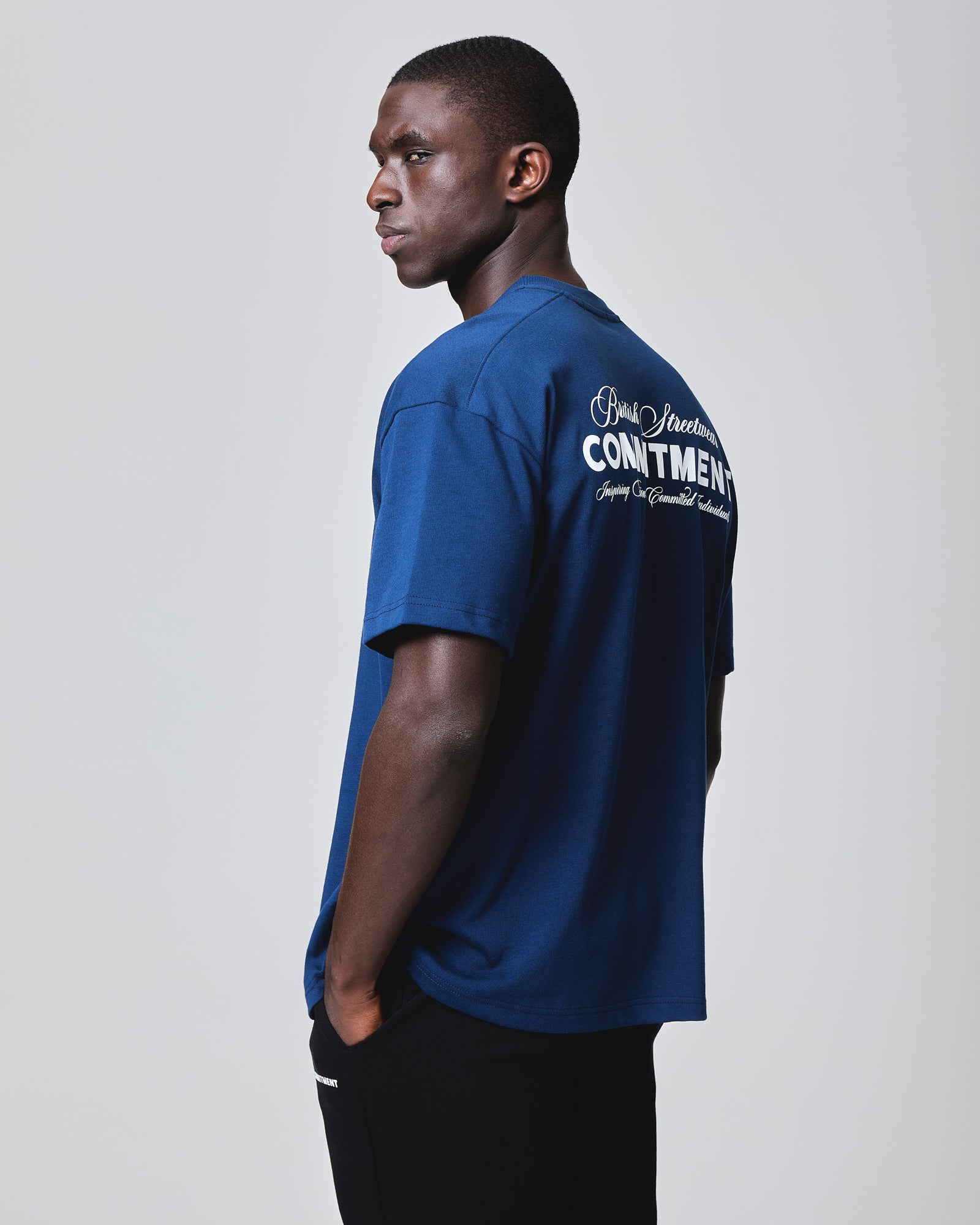 Script T-shirt - Petrol Blue