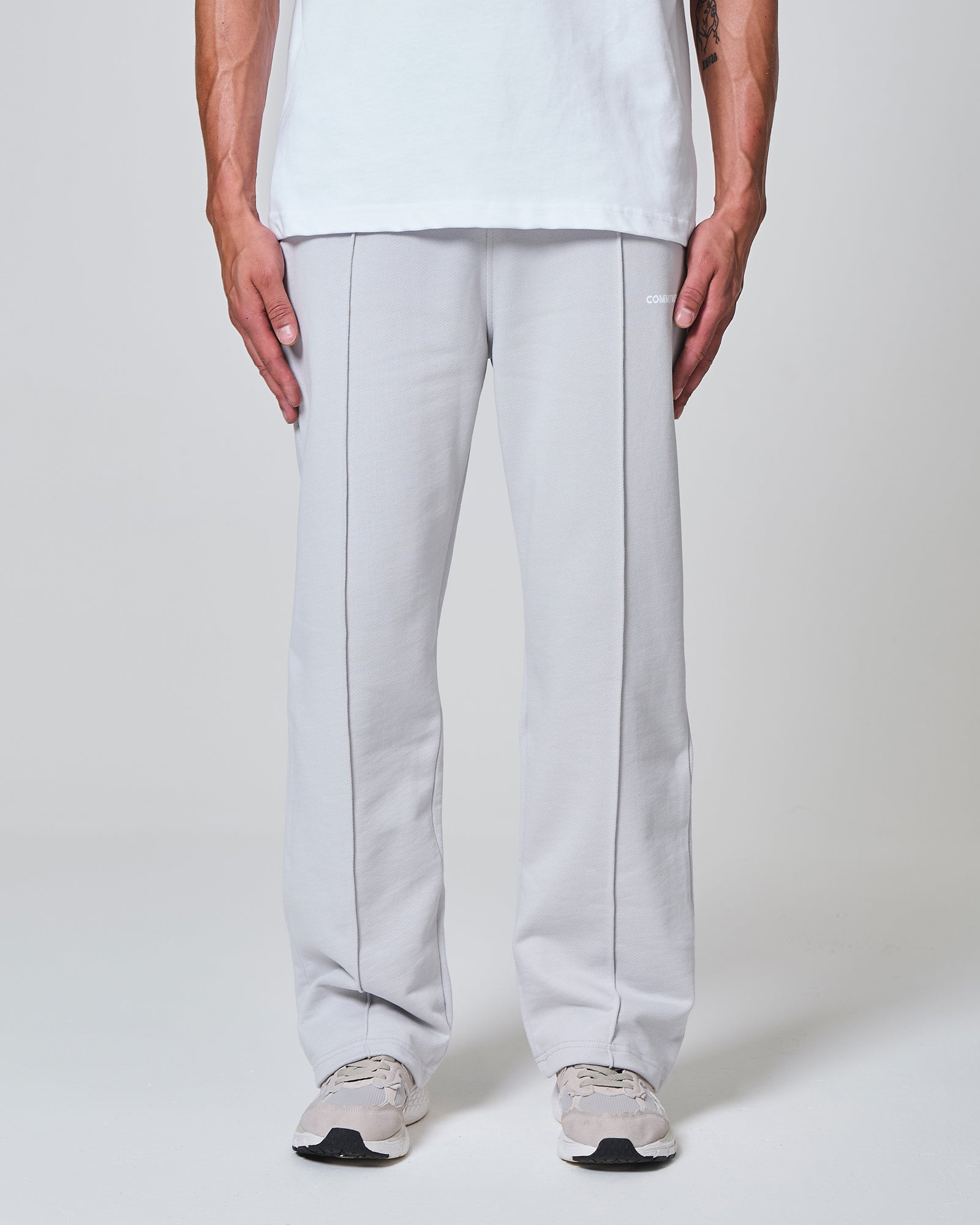 Pleated Sweatpant - Stone Grey