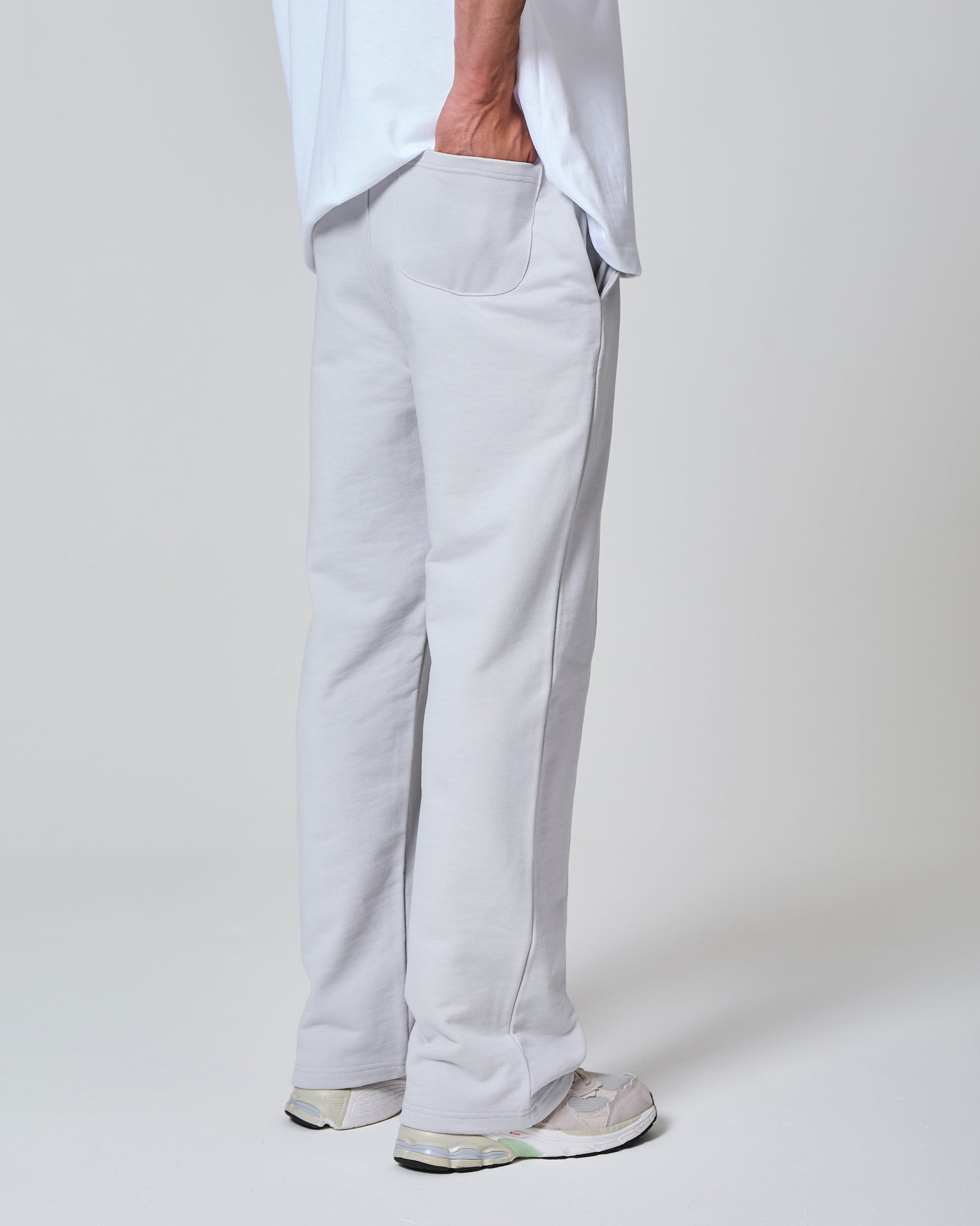 Pleated Sweatpant - Stone Grey
