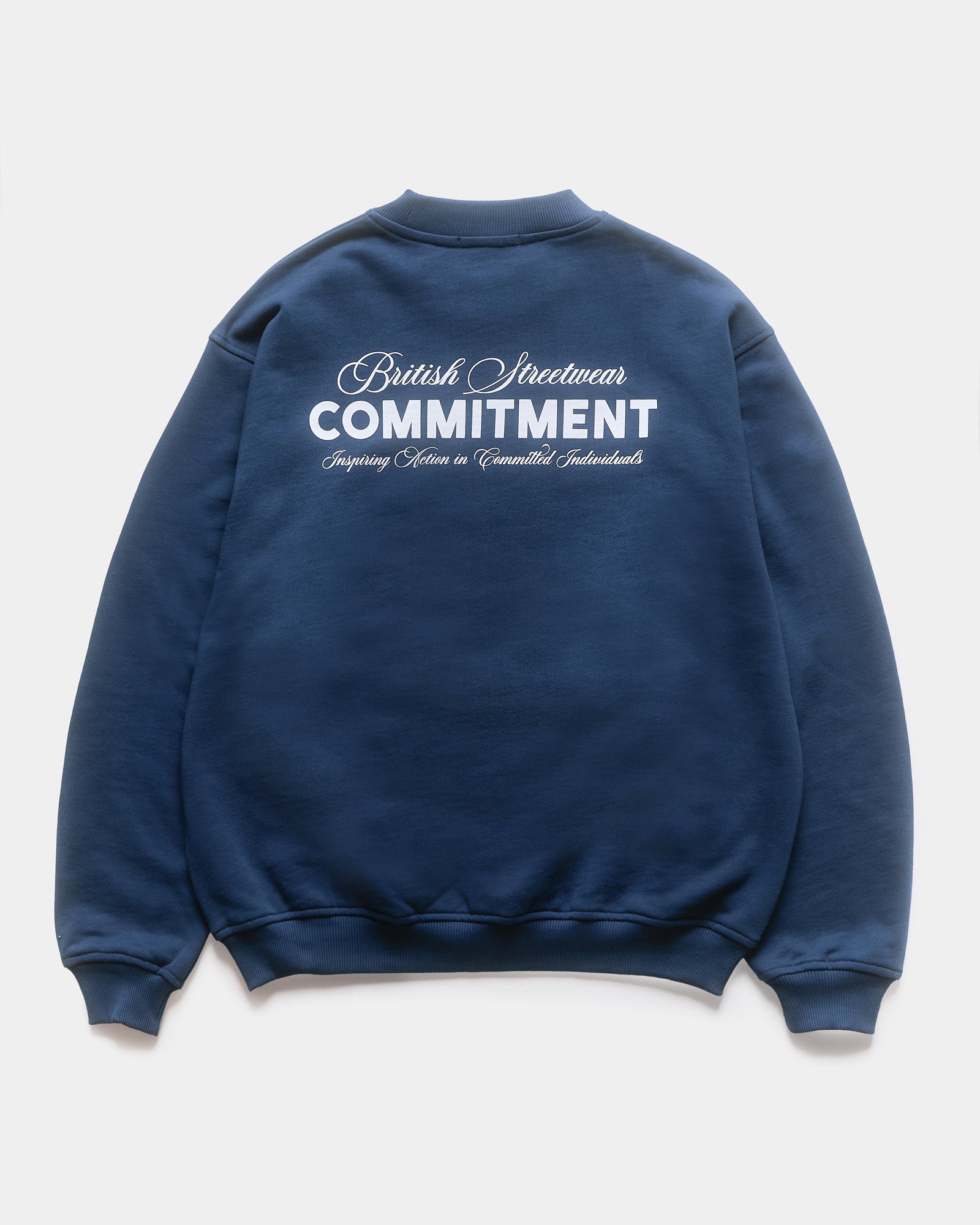 Script Sweatshirt - Petrol Blue