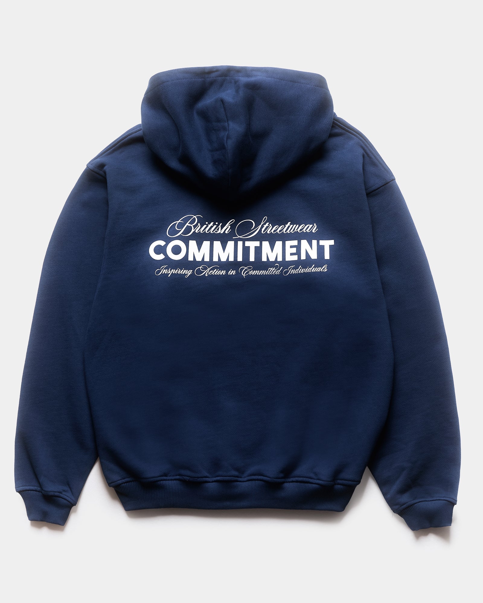 Script Hoodie - Petrol Blue