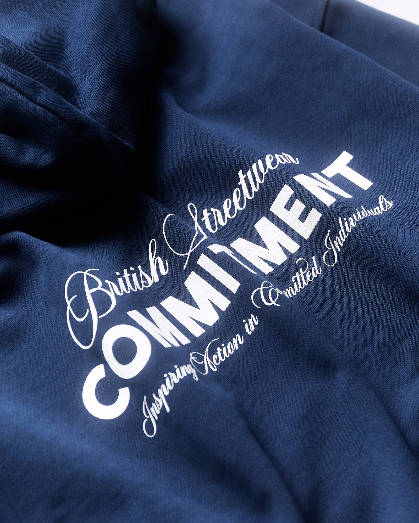 Script Hoodie - Petrol Blue